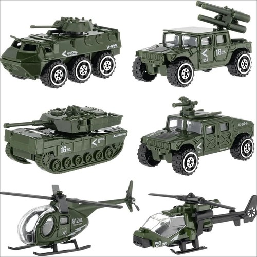 6pcs military vehicle playset - 6pcs,